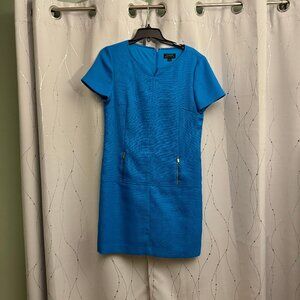 Tahari Arthur and Levine Blue Shift Dress